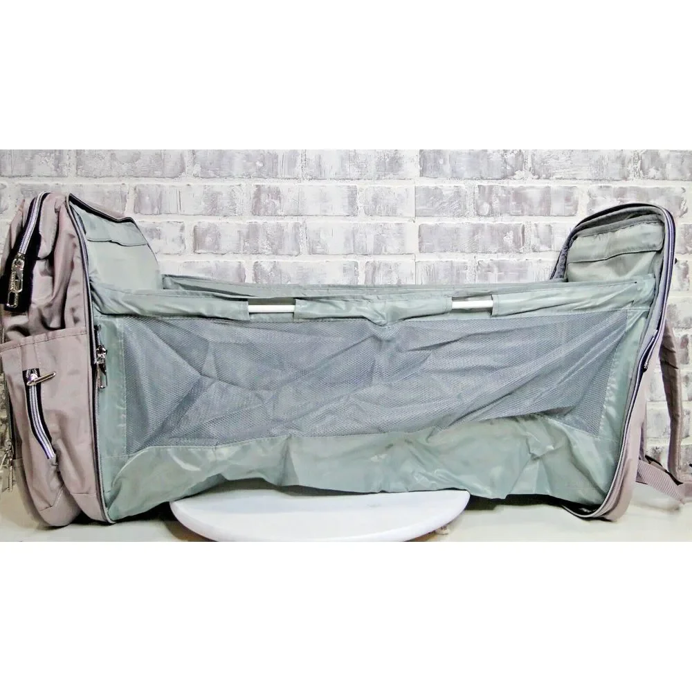 VANKEAN Womens 16 Inch Backpack / Diaper Bag W/‎ Portable Changing Area - NEW
